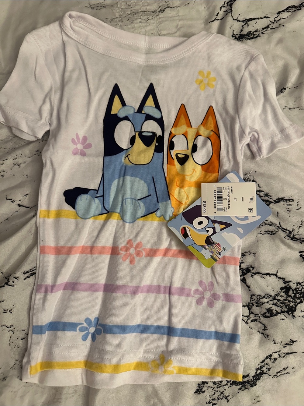 Bluey size 5 t pajama shirt nwt